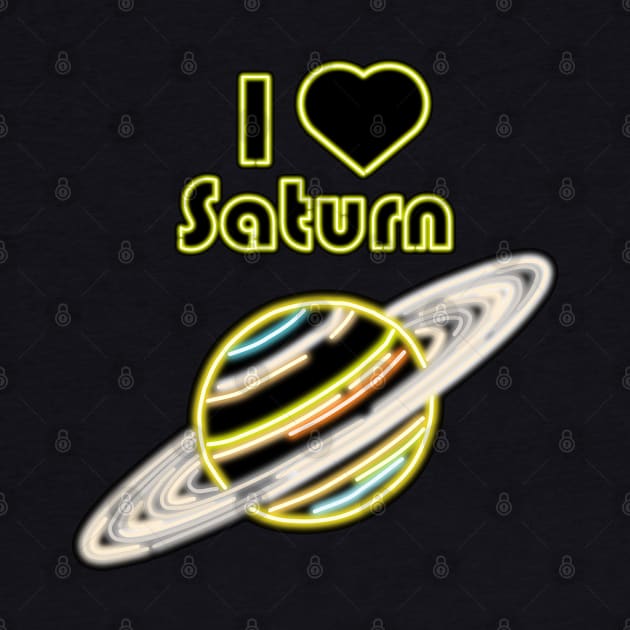 Electric Solar System I Love Saturn by gkillerb